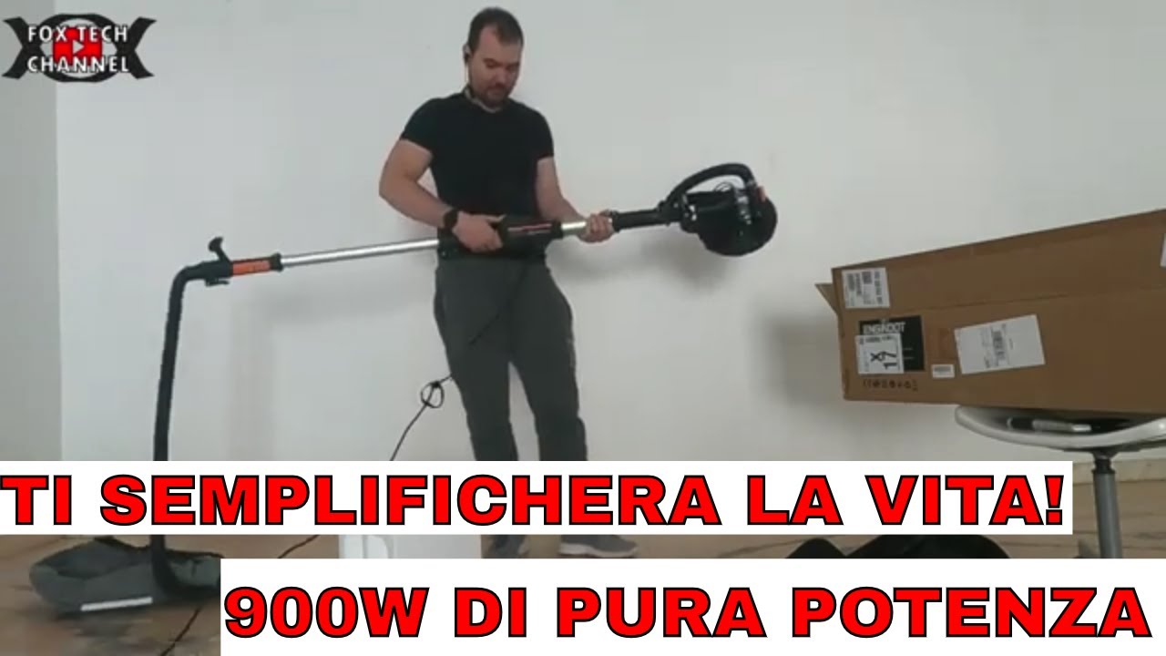 LEVIGATRICE ROTANTE  ECONOMICA  PER MURO  -  900W DI PURA POTENZA!