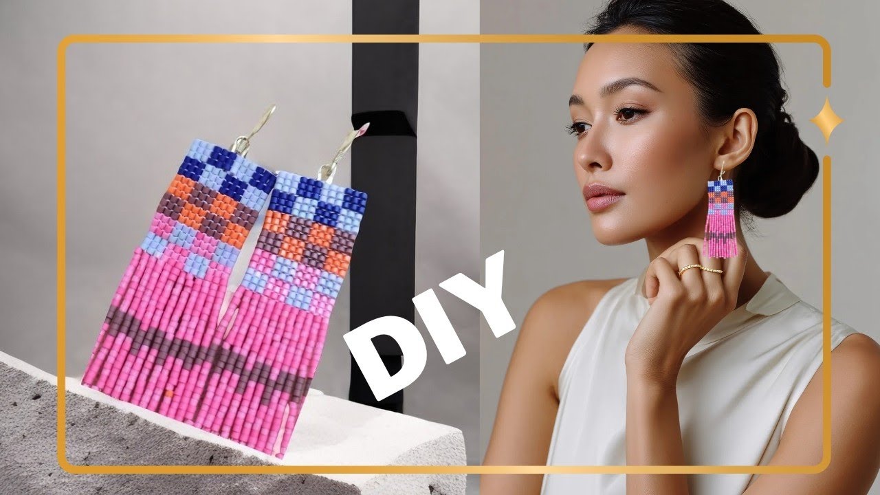 AROS CON FLECOS MUY FACILES , #aretes #aros #earrings #diy