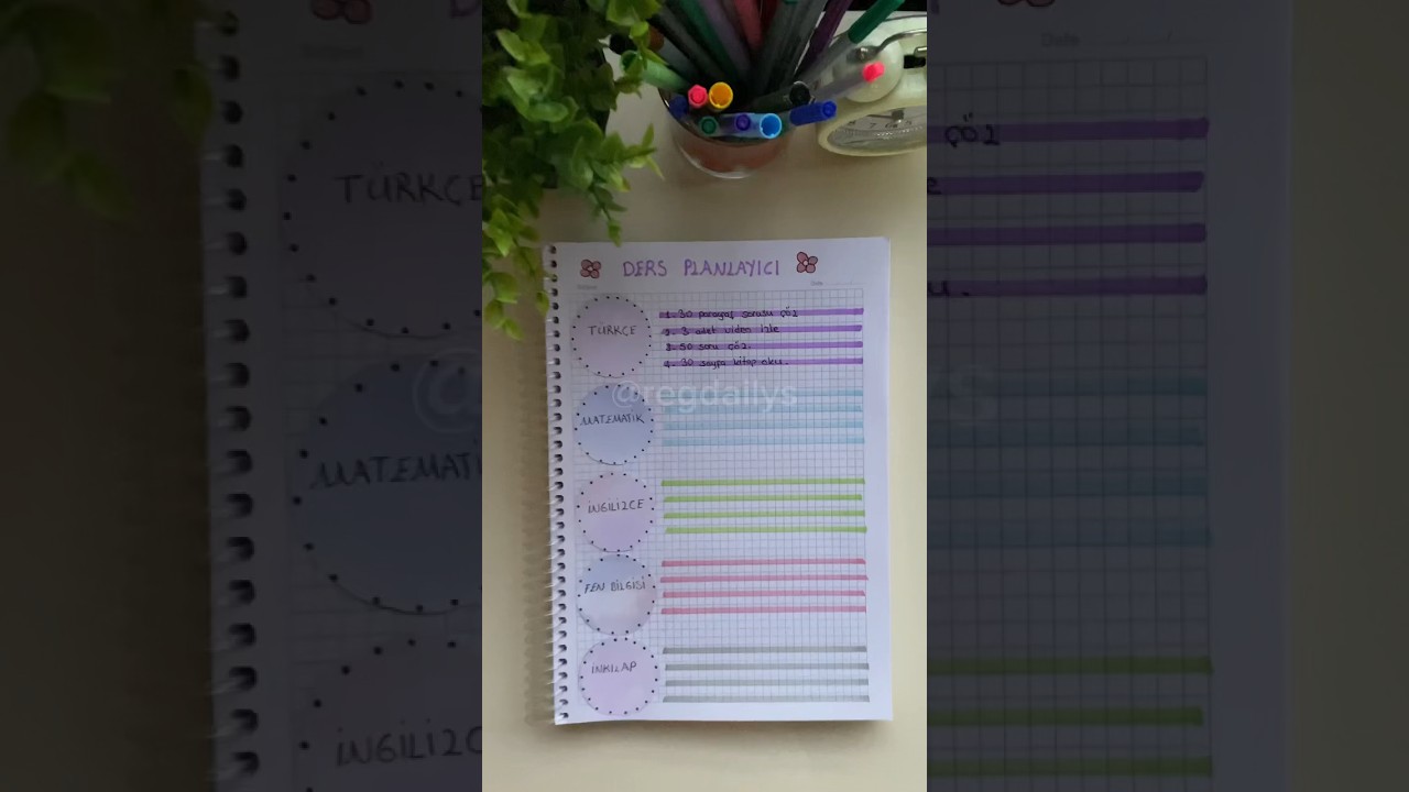 Kırk yılda bir gibisiniz😍 #dersprogramı #planlayıcı #okul #ders&ccedil;alışma #motivasyon #&ouml;ğrenci #lgs
