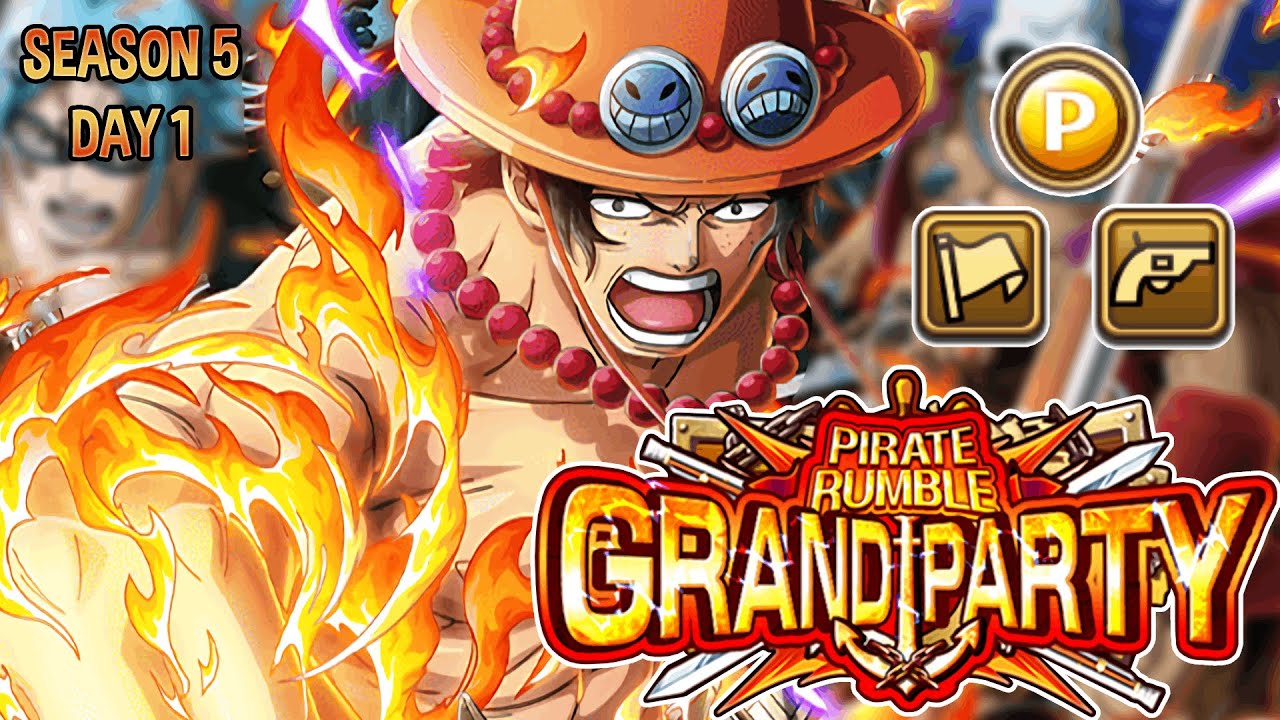 [OPTC] Is ACE the BEST S5 GP LEADER?! トレクル GRAND PARTY DAY 1 SEASON 5! WW Ace is a DEMON!