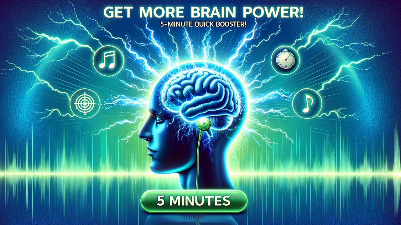 Получите больше мощности мозга! 5-минутный инструмент Brainwave Music Quick Booster для работы и у