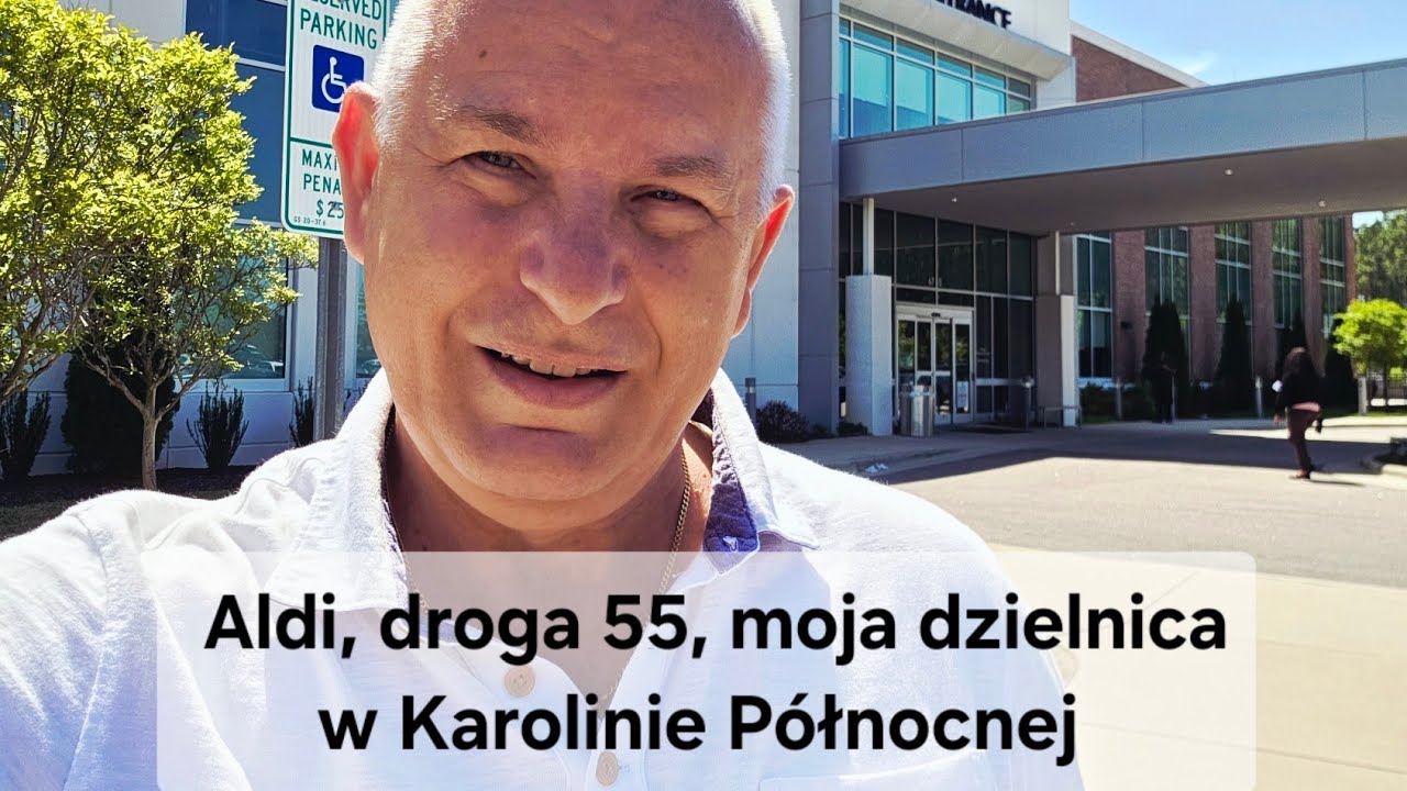 Moje osiedle wiosną, niemiecki (tani) sklep Aldi w Stanach, wieża ciśnień przy drodze 55 Vlog
