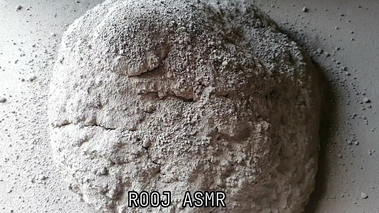 ASMR ♡Stoney Sand Cement Giant Chunk Crumbling on Floor🖤 Lots of Dustplay🤤 SUBSCRIBE FOR MORE💕