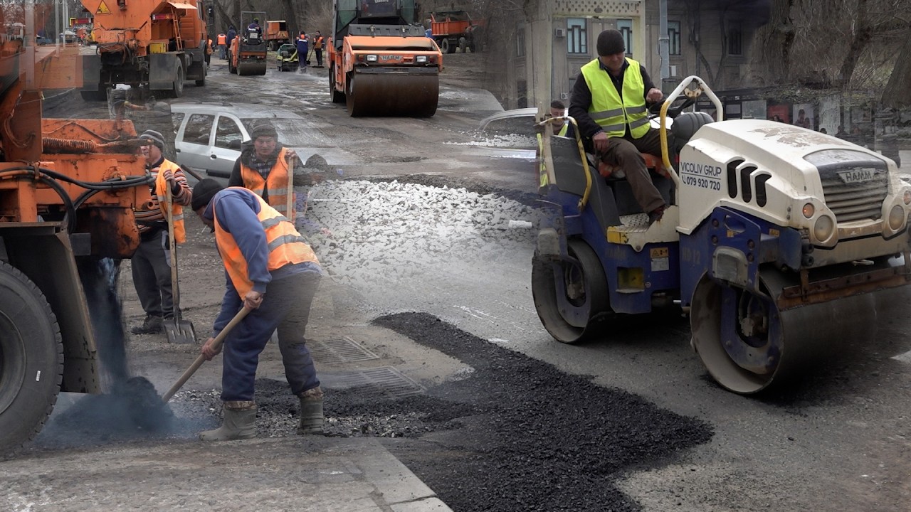 NO COMMENT | DRUMARII AU ÎNCEPUT PLOMBAREA STRĂZILOR DIN CHIȘINĂU
