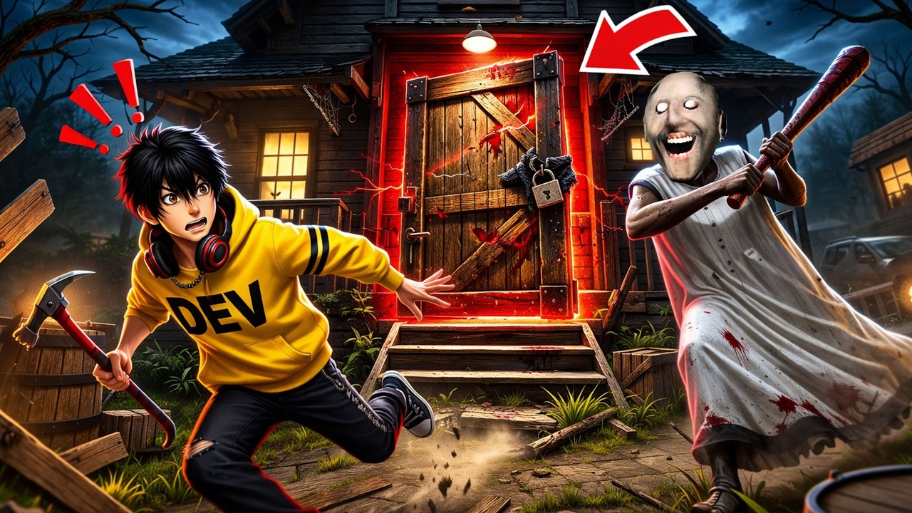 DEV BHAIYA PLAYS GRANNY REAWKENING |  NEW DOOR ESCAPE IN HARD MODE