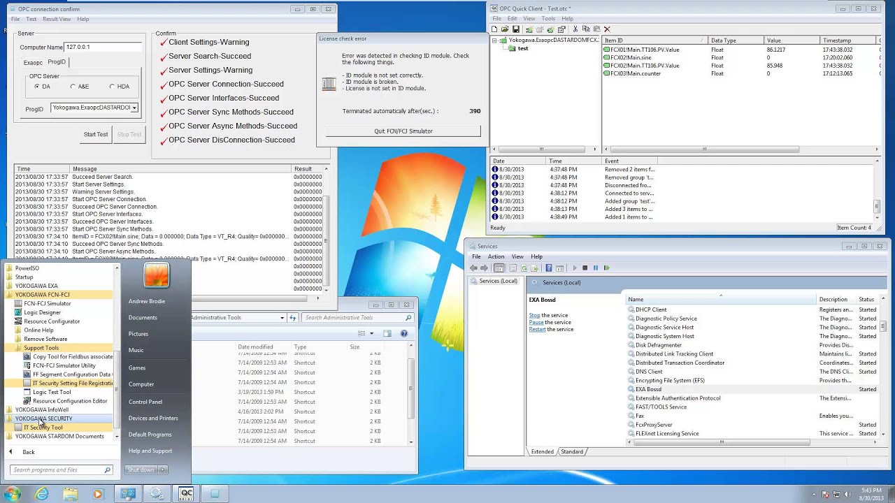 Yokogawa Stardom OPC Server Installation and Test Procedure