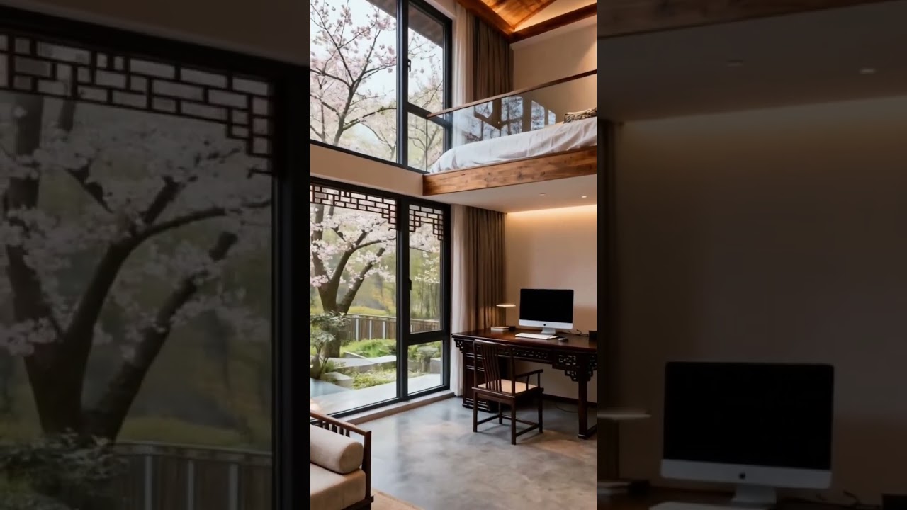 Spring Serenity in a Modern-Chinese Loft 🏡🌸