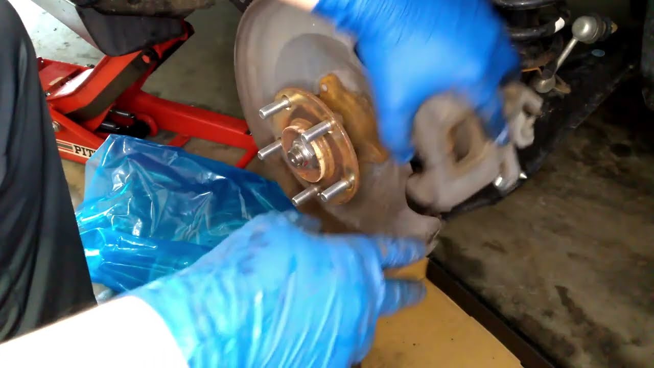 Mitsubishi Outlander Rear Brakes with Manual Parking Brake Caliper
