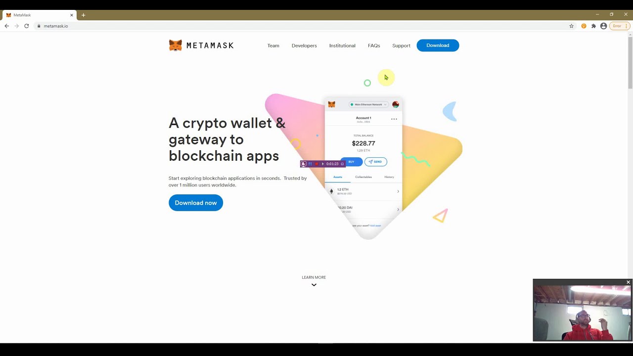 Create MetaMask Account Demo