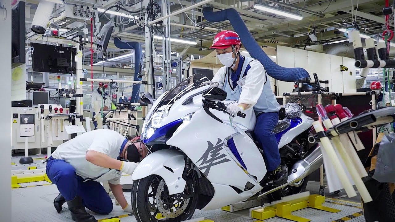 How the Legendary Suzuki Hayabusa Motorcycle is Made in Japan