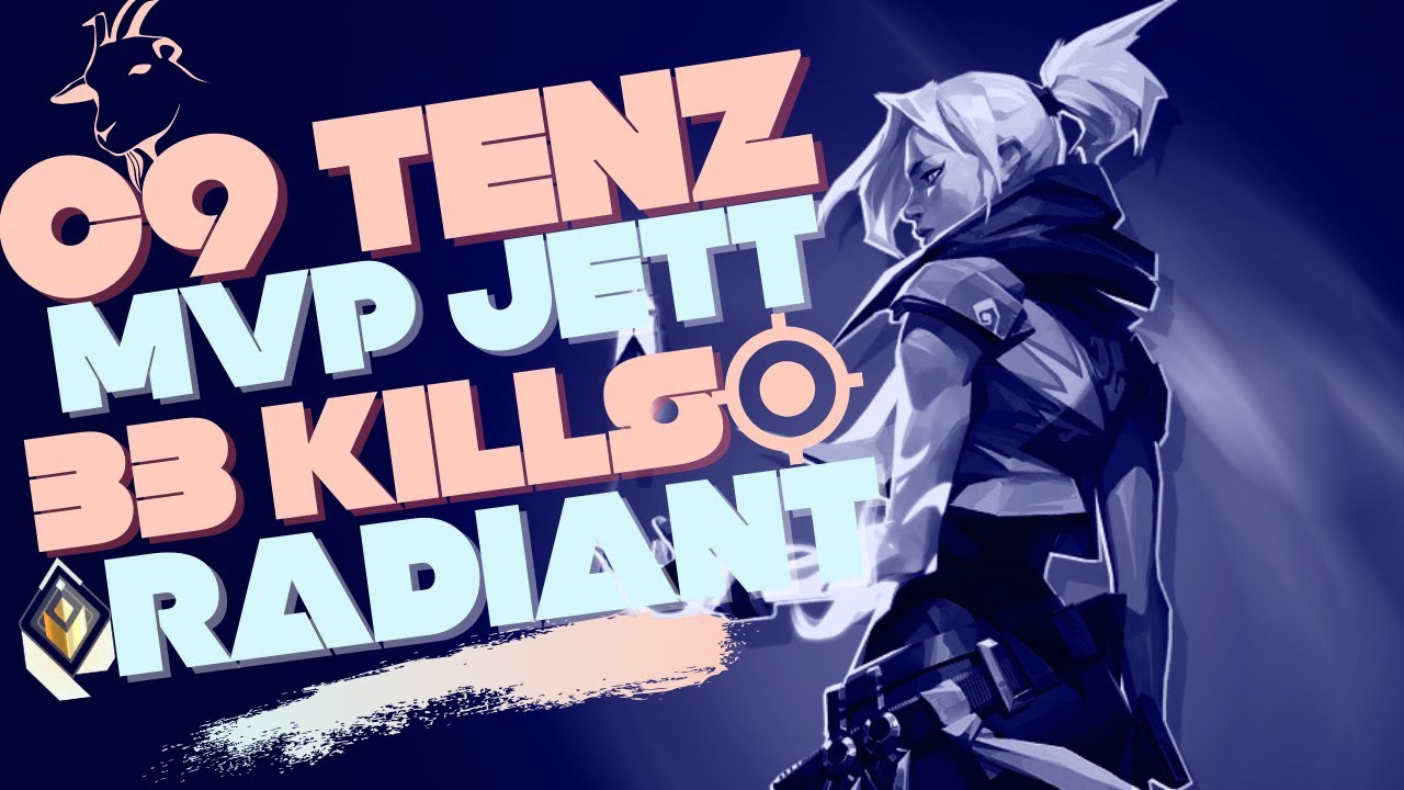 C9 TENZ THE JETTGOD 33 KILL JETT GAMEPLAY ON ASCENT - VALORANT