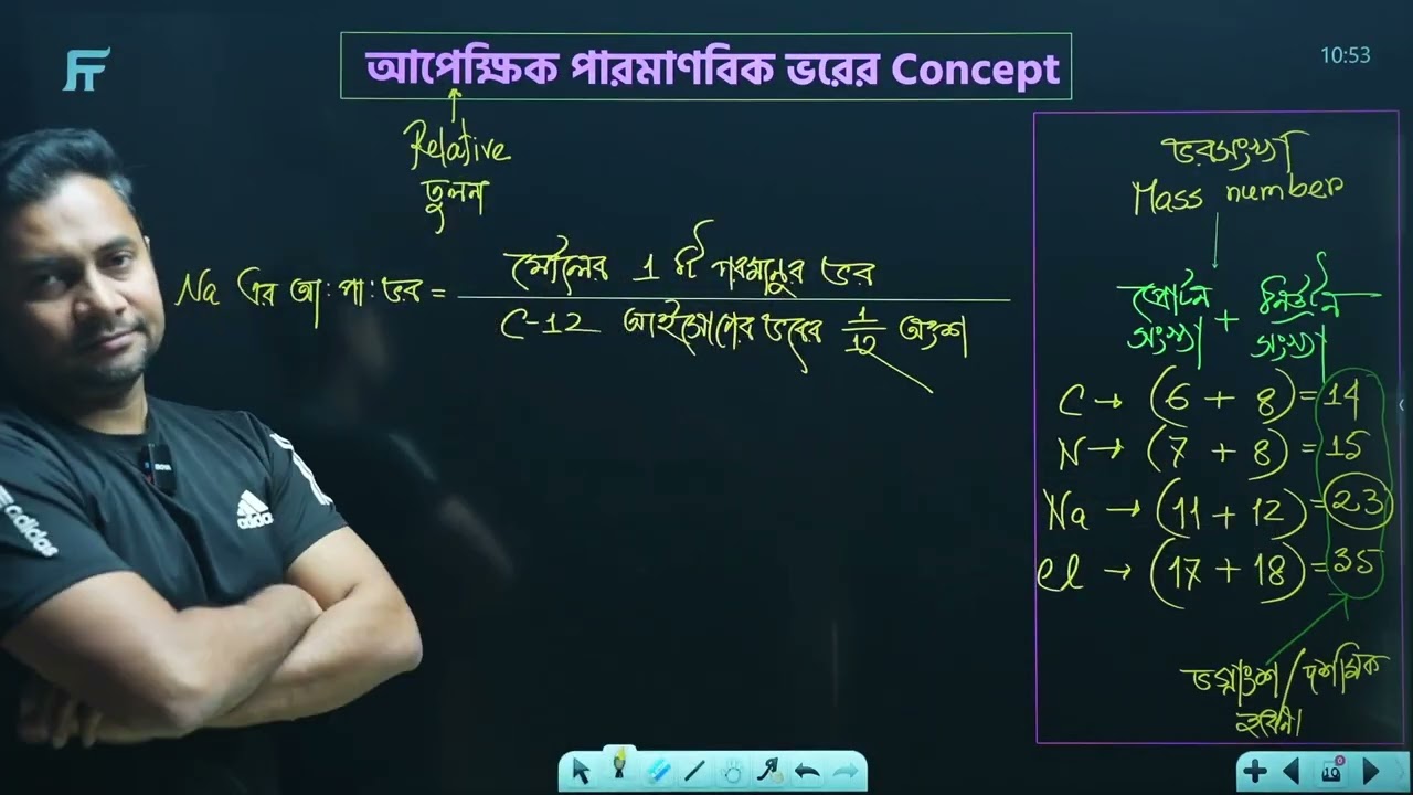 ভরসংখ্যা ও আপেক্ষিক পারমানবিক ভর কি এক জিনিস? | Fahad Sir