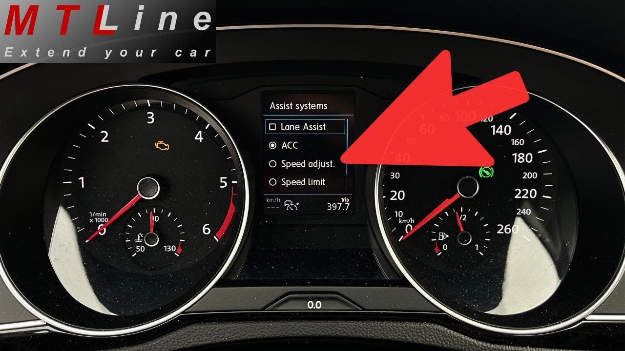 VW Passat B8.5, MY2020 – cruise control activation – vključitev klasičnega tempomata