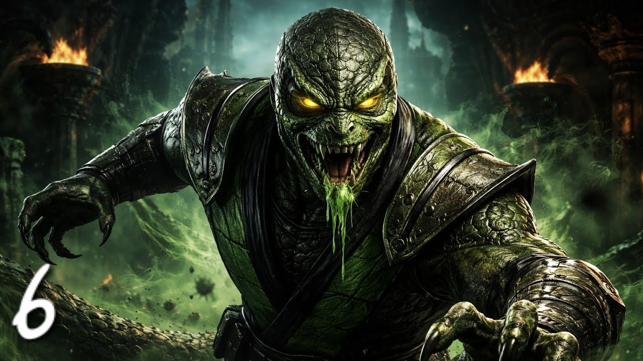 MORTAL KOMBAT 1 - WALKTHROUGH PART 06 - REPTILE - PS5