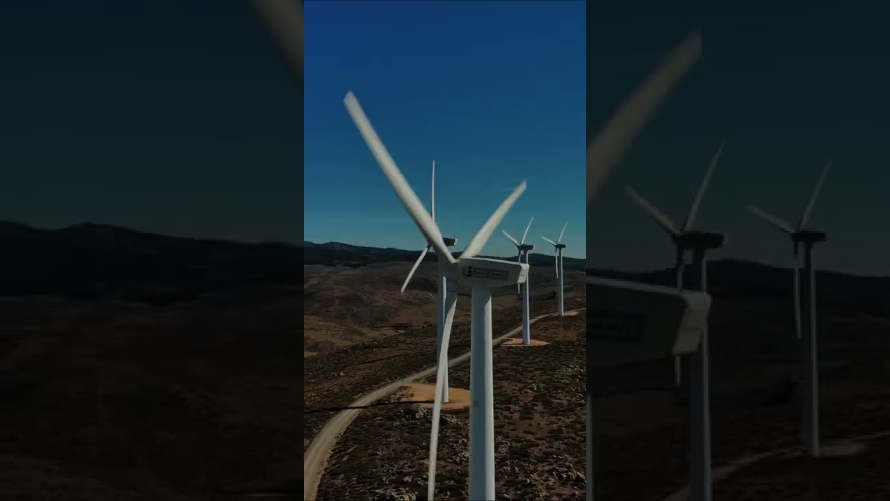 UN PARQUE E&Oacute;LICO Y CABALLOS #EVOLITE #ltecnic #PARQUEEOLICO #22022022 #dronevideo