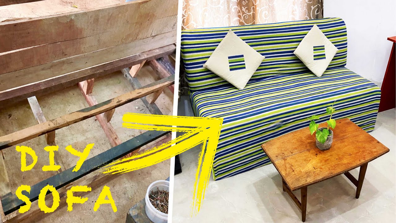 I Made a Sofa Using Only Scrap Materials | Zero Budget Build