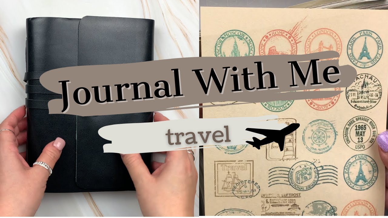 ASMR Journal With Me | Travel ✈️ | art (no talking)