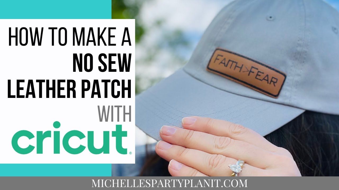 How to make a NO SEW LEATHER PATCH with CRICUT