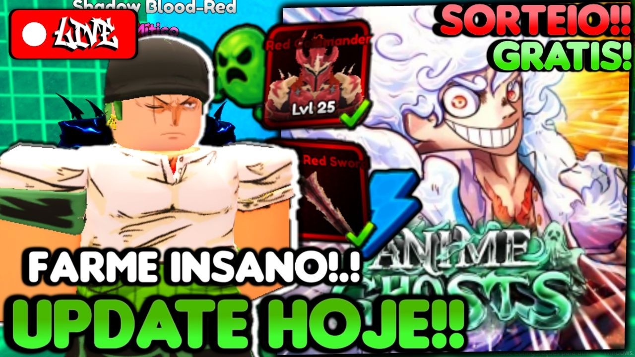 🐲👻 ANIME GHOST UPDATE PIRATE 1.5 🔥👻 MINI UPDATE CHEGANDO HOJE!! EM BUSCA DO TOP GLOBAL🔥🍀ANIME GHOSTS