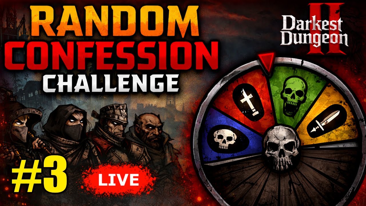 Random Team Confession Challenge #3 – Confession III Attempt | Darkest Dungeon 2 🔴LIVE
