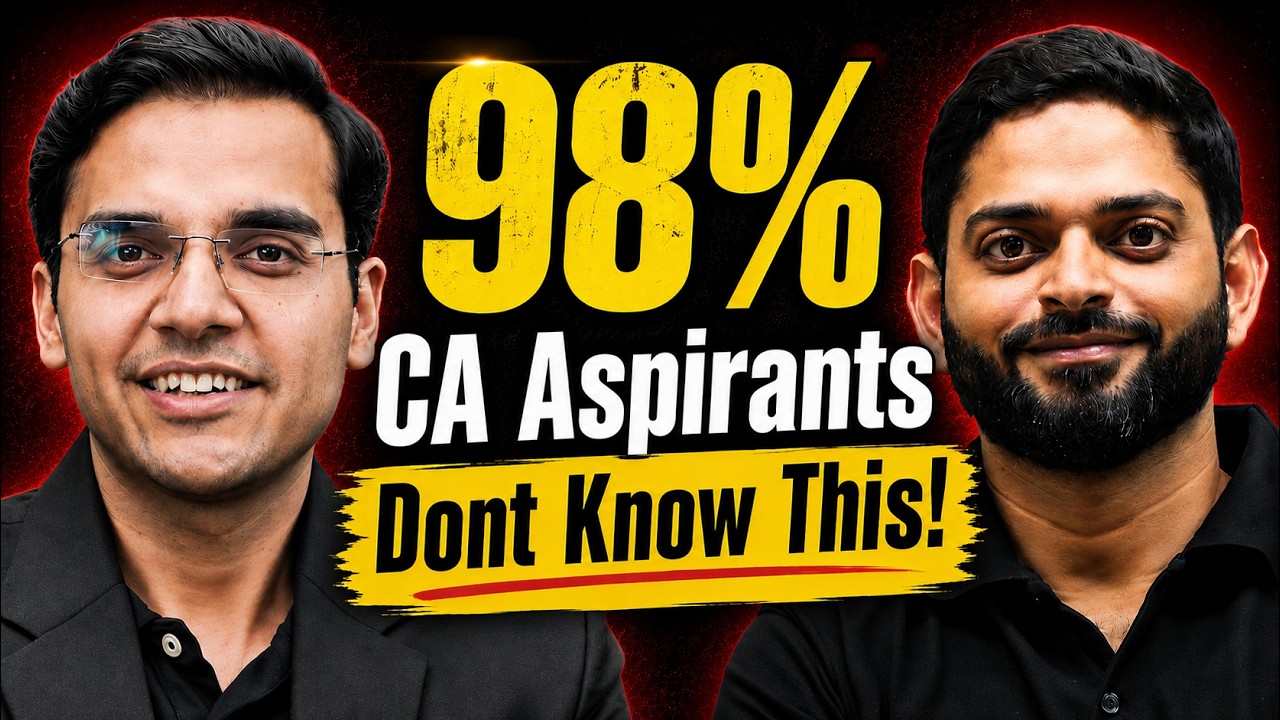 98% CA Aspirants Don't Know This! CA Exam Preparation Secret That Can Boost Your Rank Fast 🔥