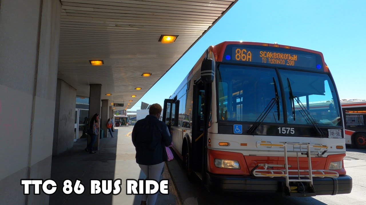 TTC Route 86 Bus Ride From Kennedy Subway Station To Toronto Zoo
