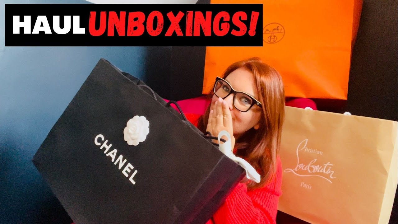 HUGE LUXURY HAUL UNBOXINGS! From Hermes, Chanel, Christian Louboutin