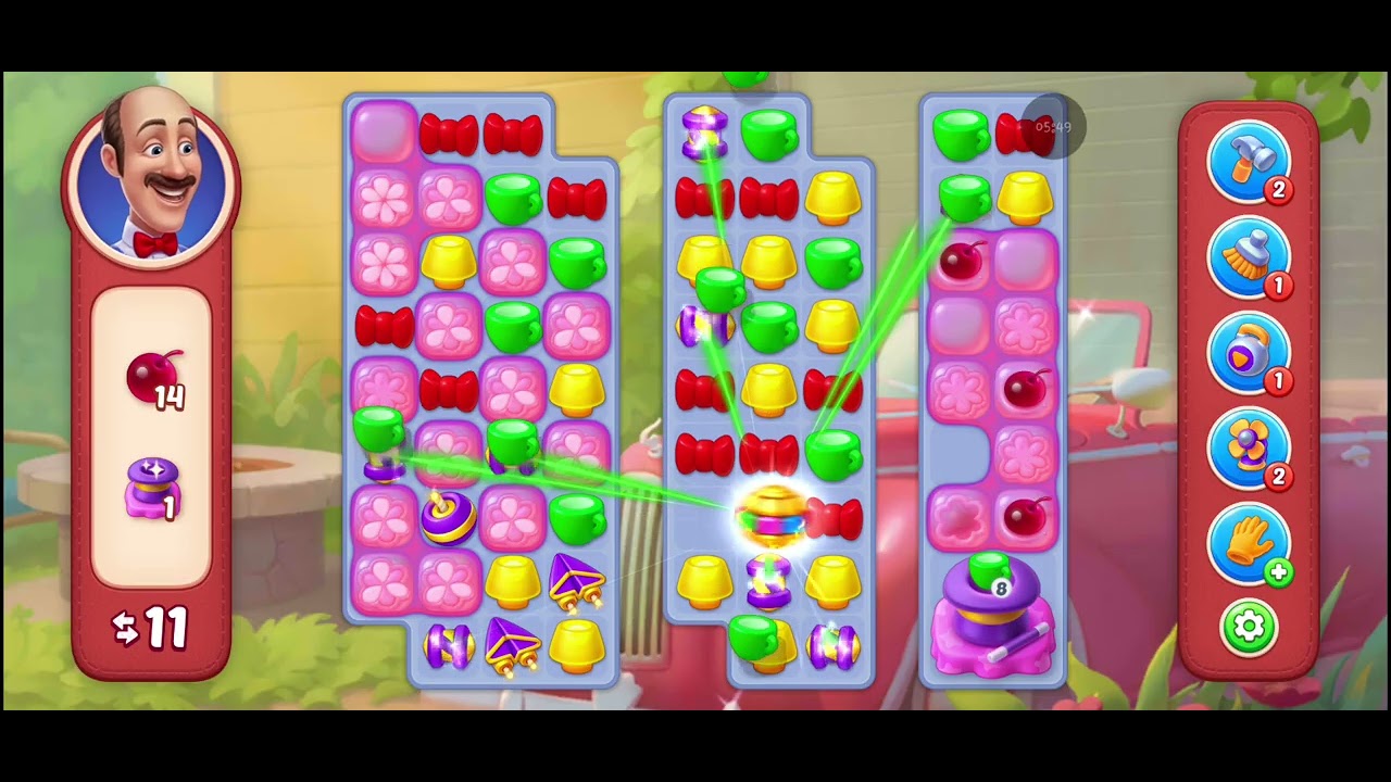 Jogando Homescapes! Parte 2 (Novo design do jogo)
