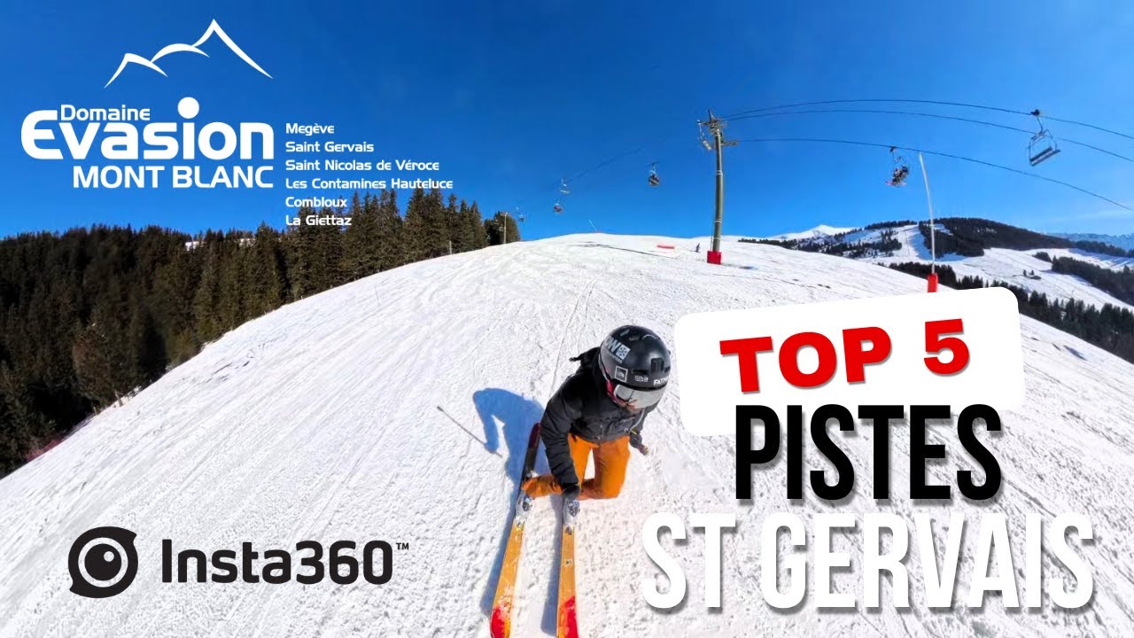 The BEST Ski Pistes in St GERVAIS - Mt BLANC