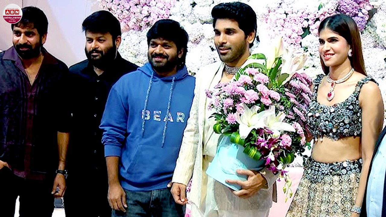 Anil Ravipudi, GopiChand Malineni & Thaman Visuals at Allu Sirish & Nayanika Pre-Wedding Reception