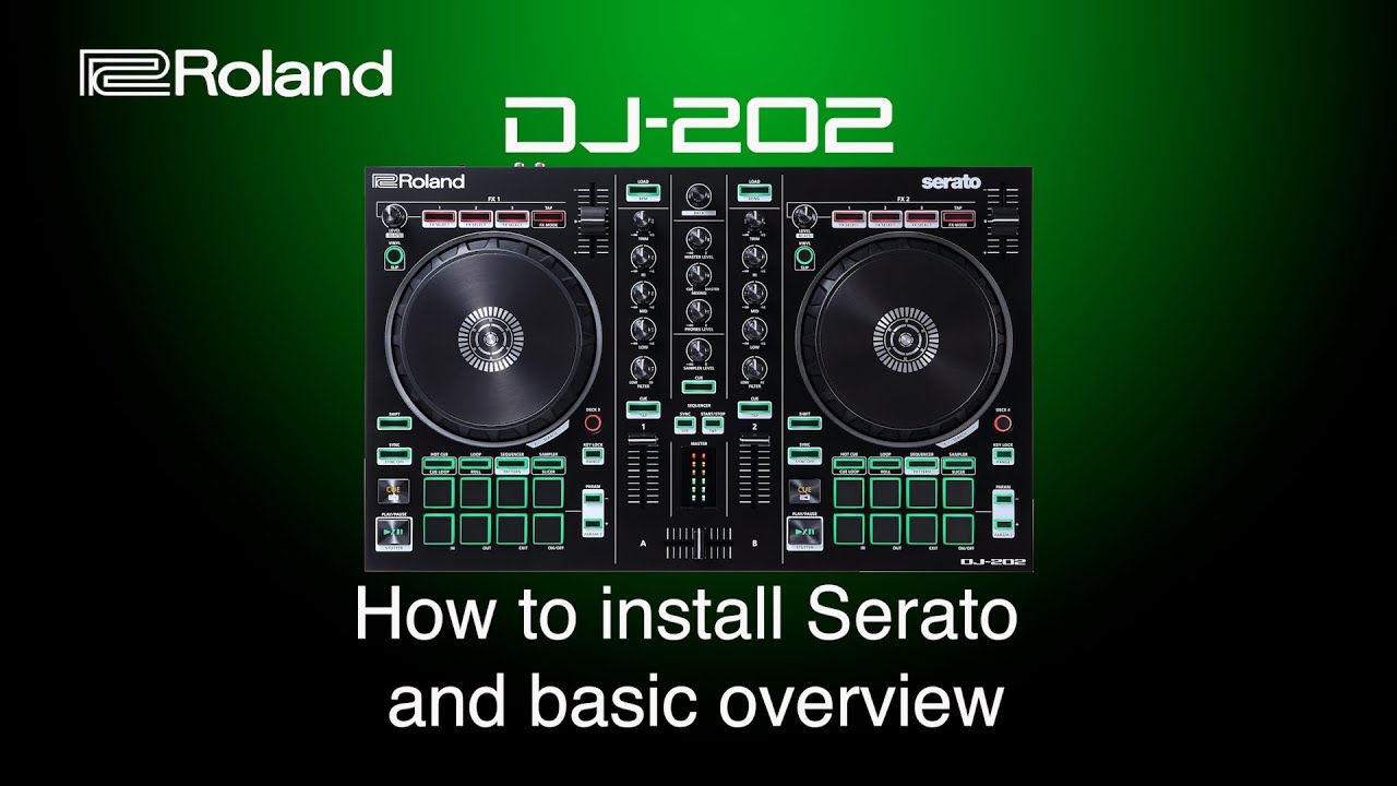 Roland DJ-202 - How to install Serato and basic overview