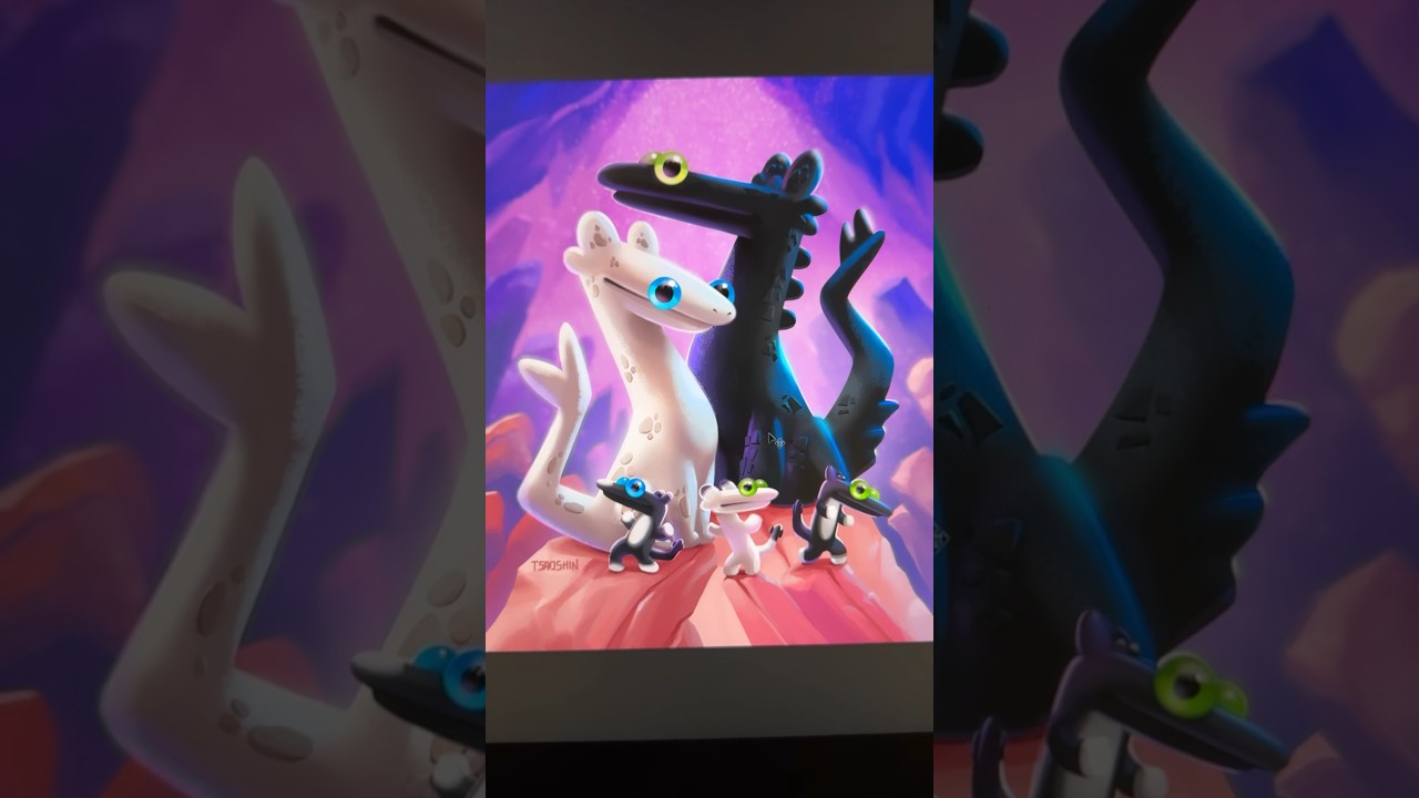 Dancing Toothless meme except it&rsquo;s the whole family #toothlessdancing #shorts