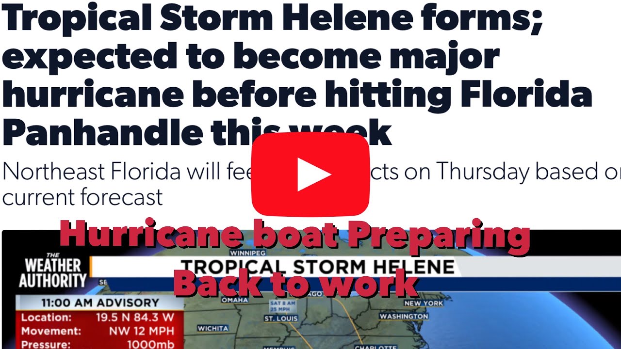 Hurricane Helene Is Approaching – Prepare Now, Secure Your Boat, and Pray for Safety 🙏 Stay Alert!