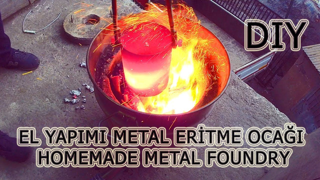 Metal eritme potası nasıl yapılır - How to make a metal foundry