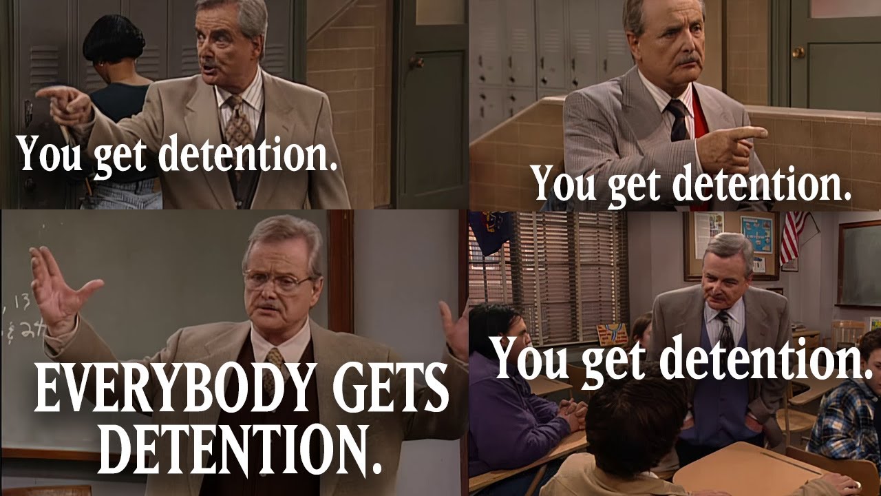 Mr.  Feeny Giving Detention to Everybody on Boy Meets World