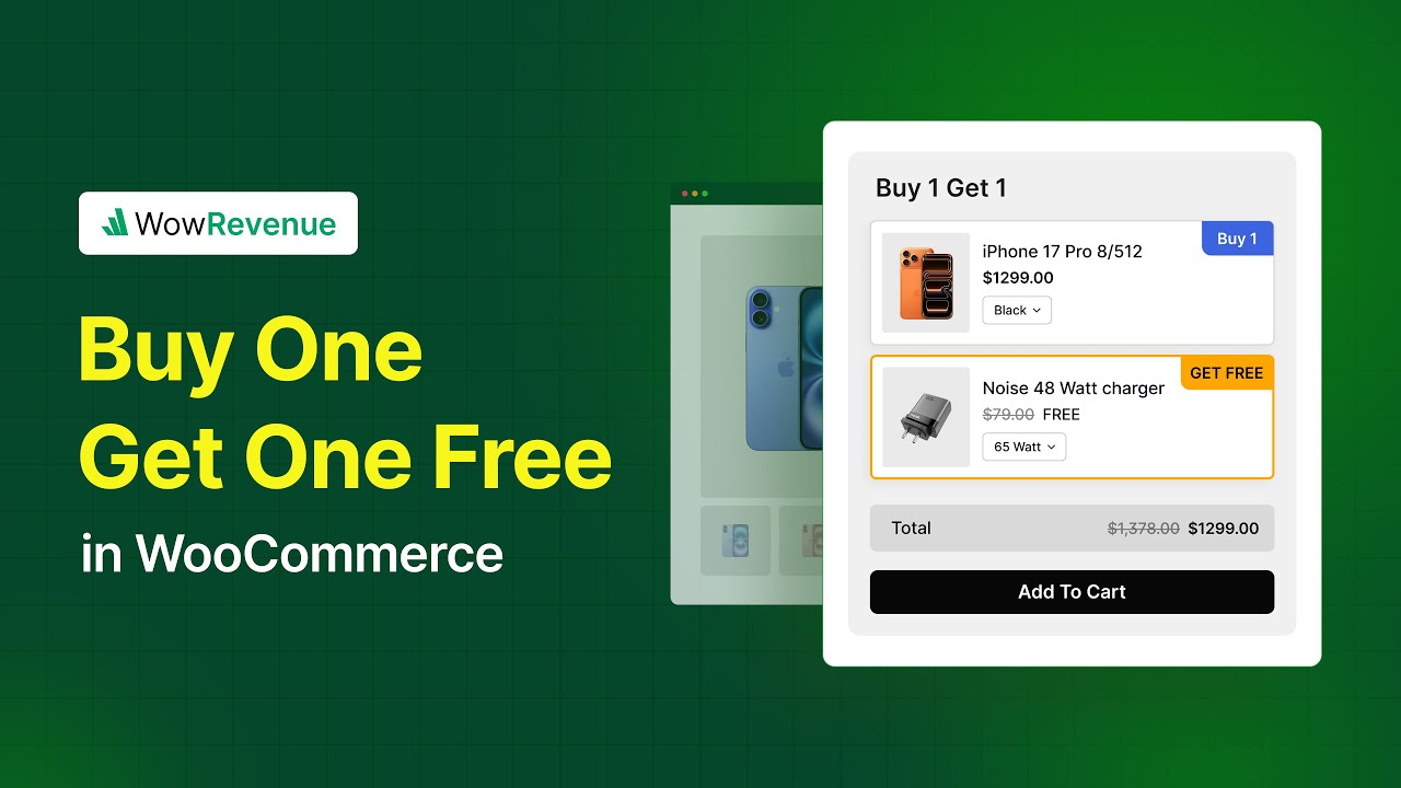 How to Set Up Buy One Get One Free Offers in WooCommerce