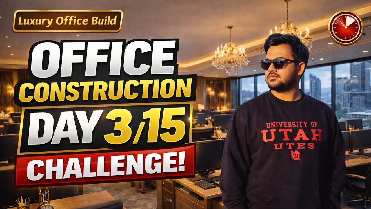 Luxurious Office Construction Day3/15 series# #viralvideo #entertainment 