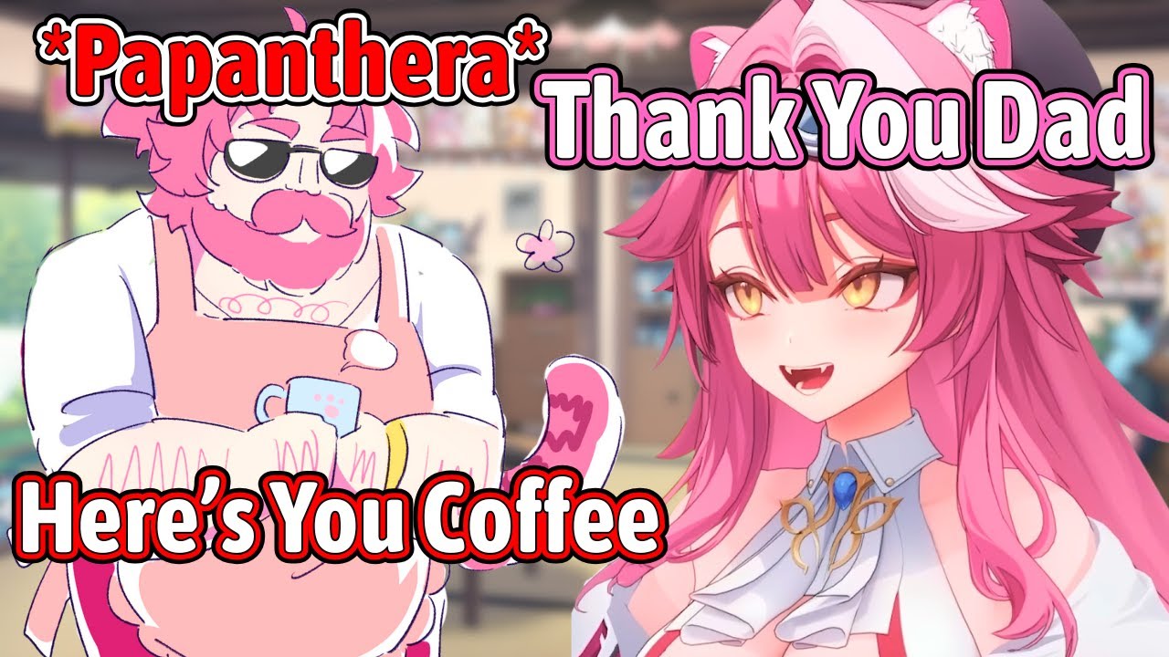 Papanthera Say Hi To Chattini And Gives Coffee For Raora【Hololive EN】