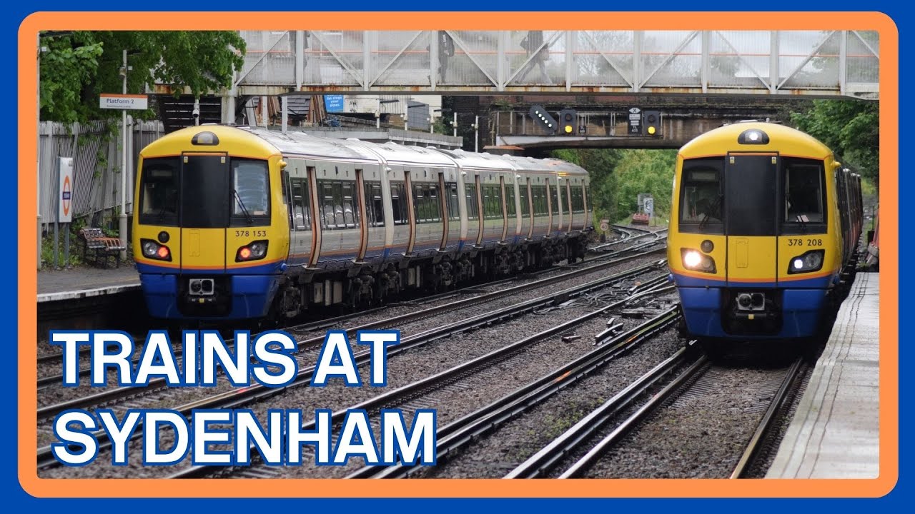 TRAINS at SYDENHAM railway station