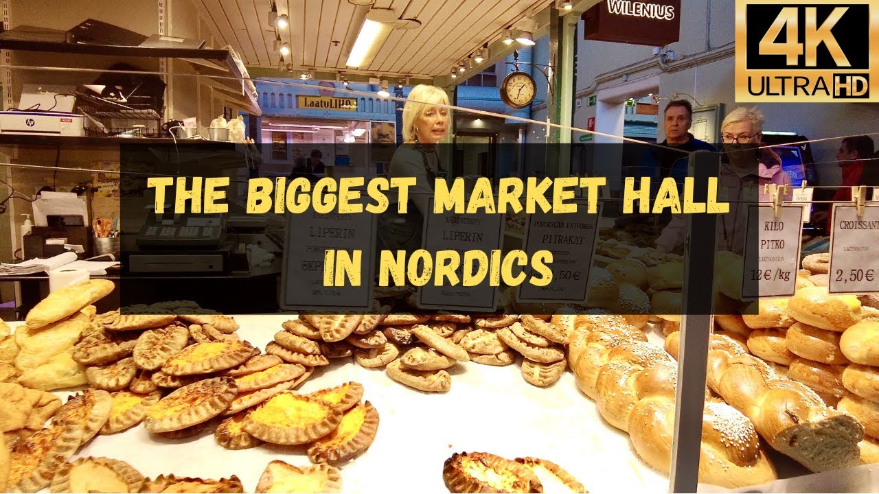 The BIGGEST MARKET HALL in NORDICS, Finland