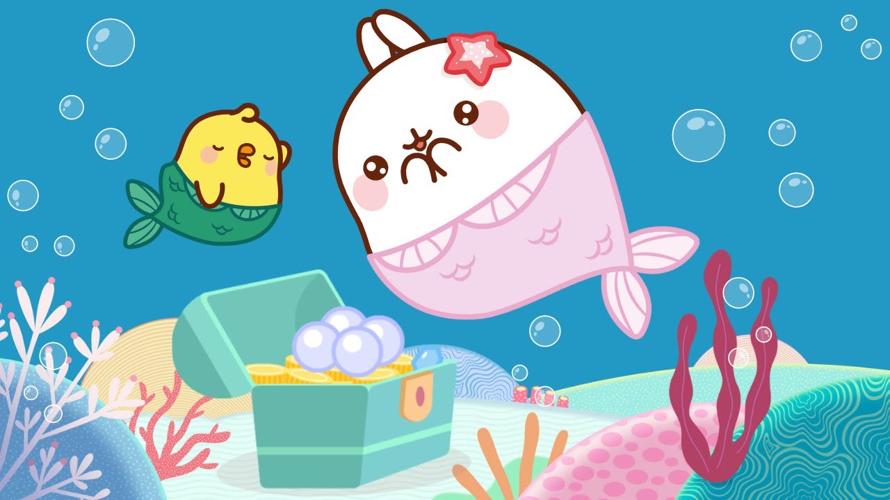 Molang and The Mermaid's Treasure 🧜‍♂️ | Funny Compilation For kids