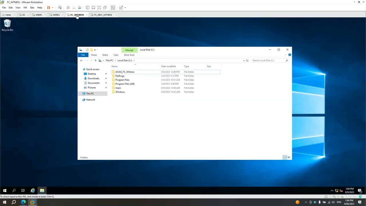 How to update the Failover Cluster File Share Witness used in SQL Server AOAG