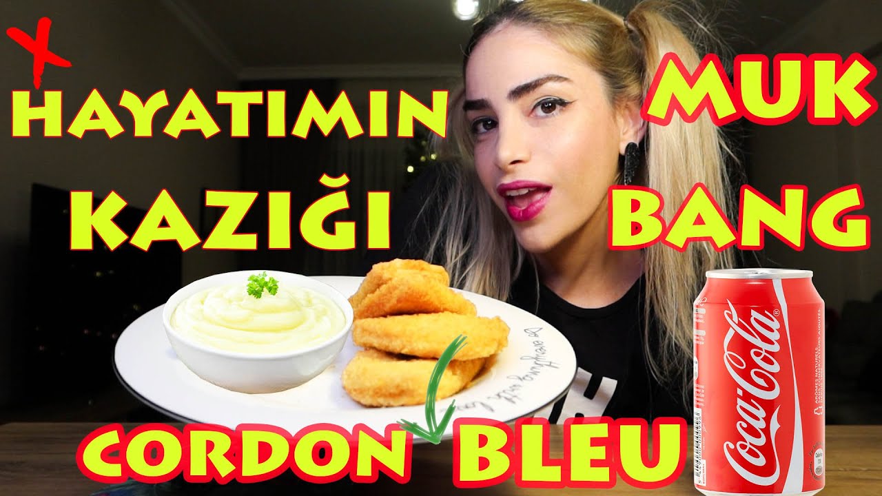YEDİĞİM EN SAĞLAM DOST KAZIĞI | CORDON BLEU MUKBANG Türkçe