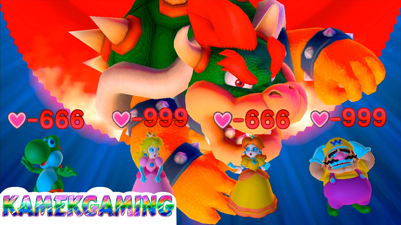 Mario Party 10 Bowser Party #6 Wario Vs Peach Vs Daisy Vs Yoshi #Kamekgaming