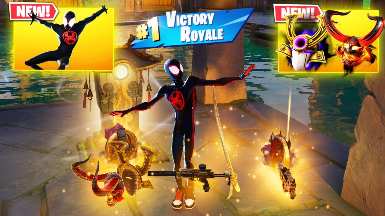 SPIDER-MAN (MILES MORALES) vs NEW 3 MEDALLIONS & MYTHIC’S CHALLENGE ( NEW! FORTNITE CHAPTER 6 )