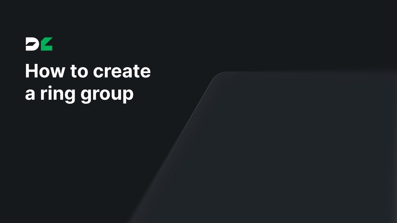 How to create a ring group
