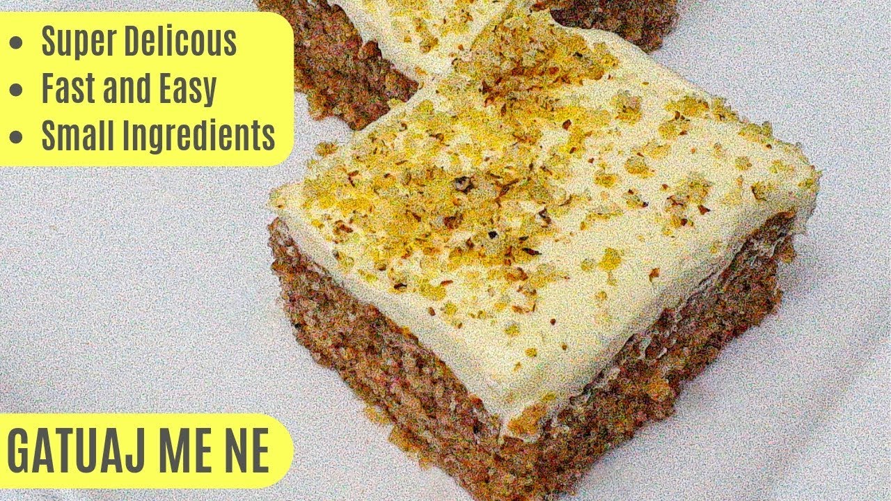 Embelsira me Arra dhe Griz - 10 Min Cake with Walnuts & Semolina Flour