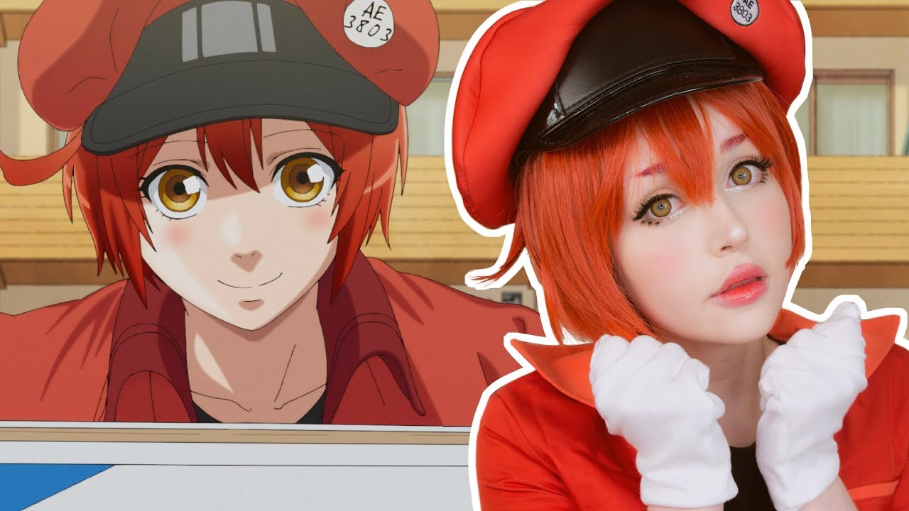 hataraku saibou • red blood cell • cosplay makeup tutorial • cells at work