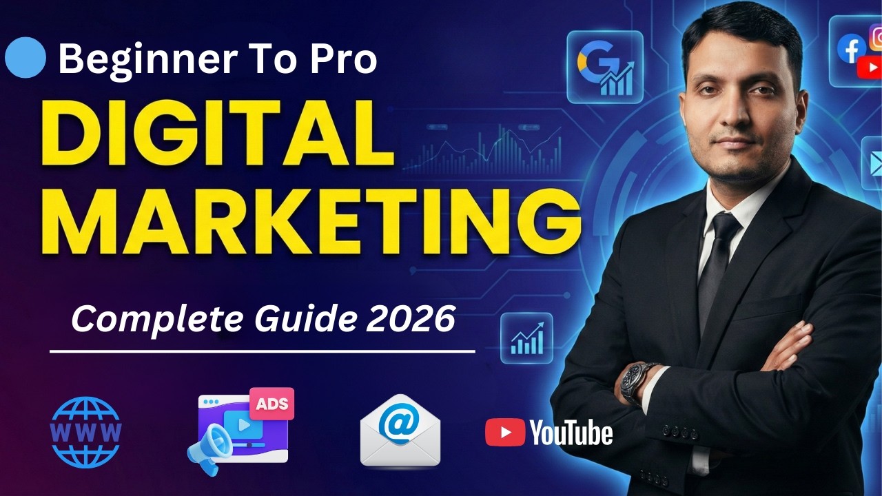 What is Digital Marketing? Complete Guide 2026 | All Topics Explained |Beginner to Pro Full Course🔥
