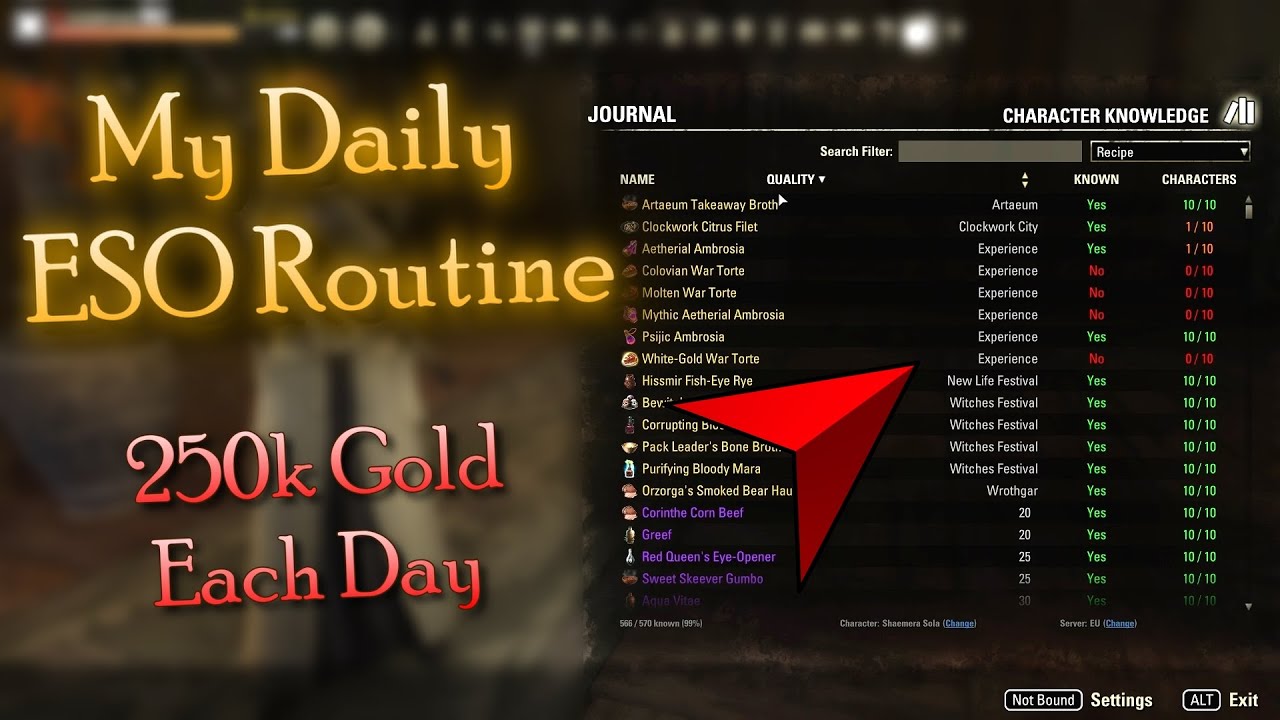 My Elder Scrolls Online Gold Making Routine in 2025 | Full Guide & Showcase